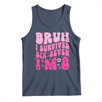 8th Birthday Girls Tank Top Bruh I Survived 67 Im 8 Year Old Six Seven