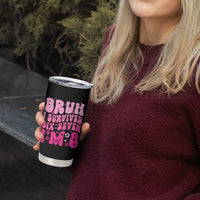 8th Birthday Girls Tumbler Cup Bruh I Survived 67 Im 8 Year Old Six Seven