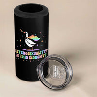 Rainbow Goose Heterosexuality in This Economy 4 in 1 Can Cooler Tumbler LGBTQ Lesbian Pride - Wonder Print Shop