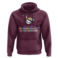 Rainbow Goose Heterosexuality in This Economy Hoodie LGBTQ Lesbian Pride - Wonder Print Shop