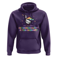 Rainbow Goose Heterosexuality in This Economy Hoodie LGBTQ Lesbian Pride - Wonder Print Shop