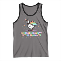 Rainbow Goose Heterosexuality in This Economy Tank Top LGBTQ Lesbian Pride - Wonder Print Shop