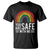 You Are Safe With Me T Shirt Retro Rainbow LGBTQ Ally Pride - Wonder Print Shop