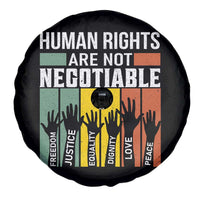 Human Rights Spare Tire Cover Are Not Negotiable Retro Equality Statement - Wonder Print Shop