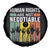 Human Rights Spare Tire Cover Are Not Negotiable Retro Equality Statement - Wonder Print Shop