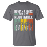 Human Rights T Shirt Are Not Negotiable Retro Equality Statement - Wonder Print Shop