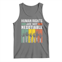 Human Rights Tank Top Are Not Negotiable Retro Equality Statement - Wonder Print Shop