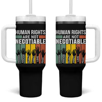 Human Rights Tumbler With Handle Are Not Negotiable Retro Equality Statement - Wonder Print Shop