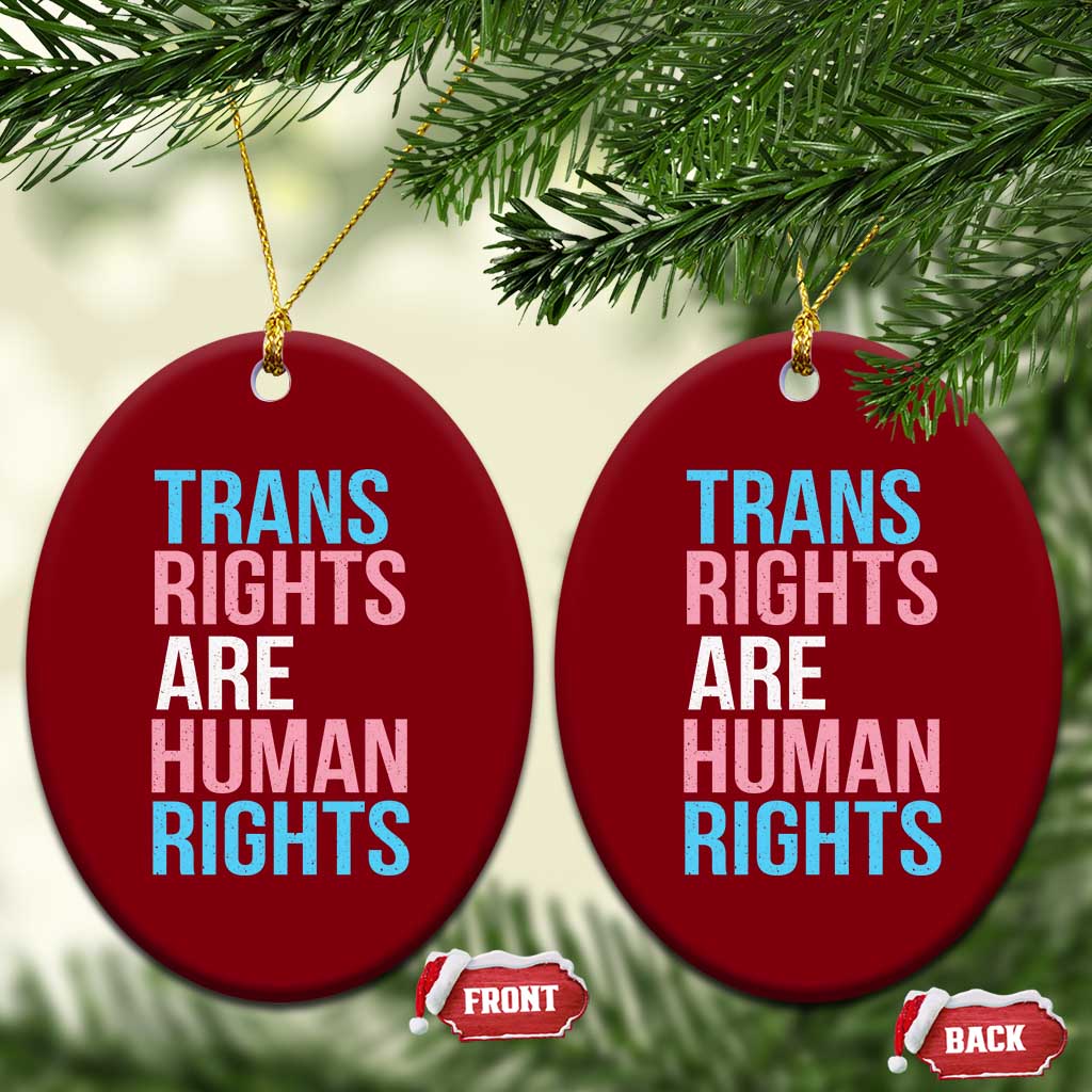 Trans Rights Ceramic Ornament Human Rights Transgender Pride Gender Equality - Wonder Print Shop