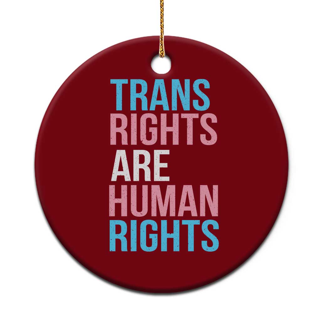 Trans Rights Ceramic Ornament Human Rights Transgender Pride Gender Equality - Wonder Print Shop