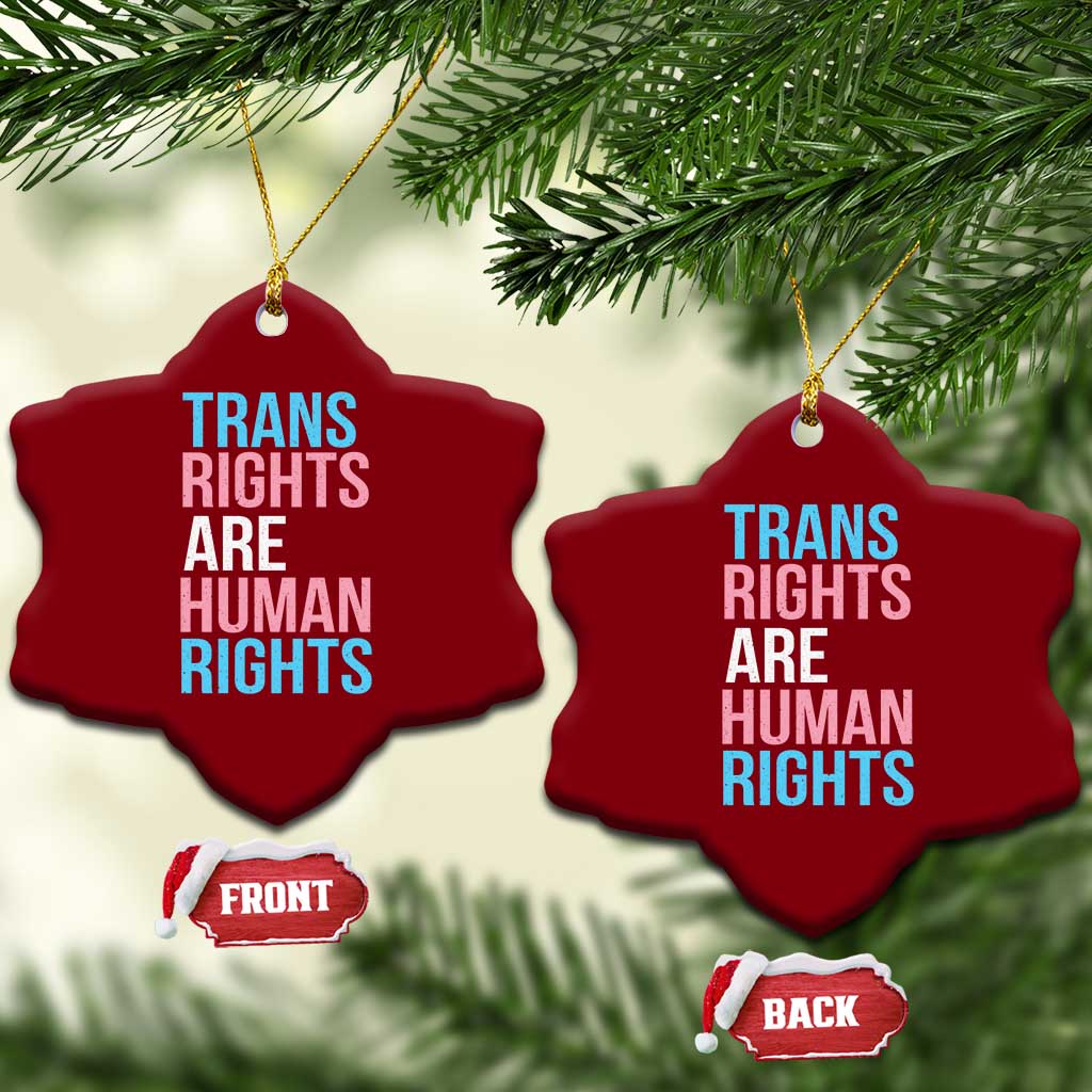 Trans Rights Ceramic Ornament Human Rights Transgender Pride Gender Equality - Wonder Print Shop