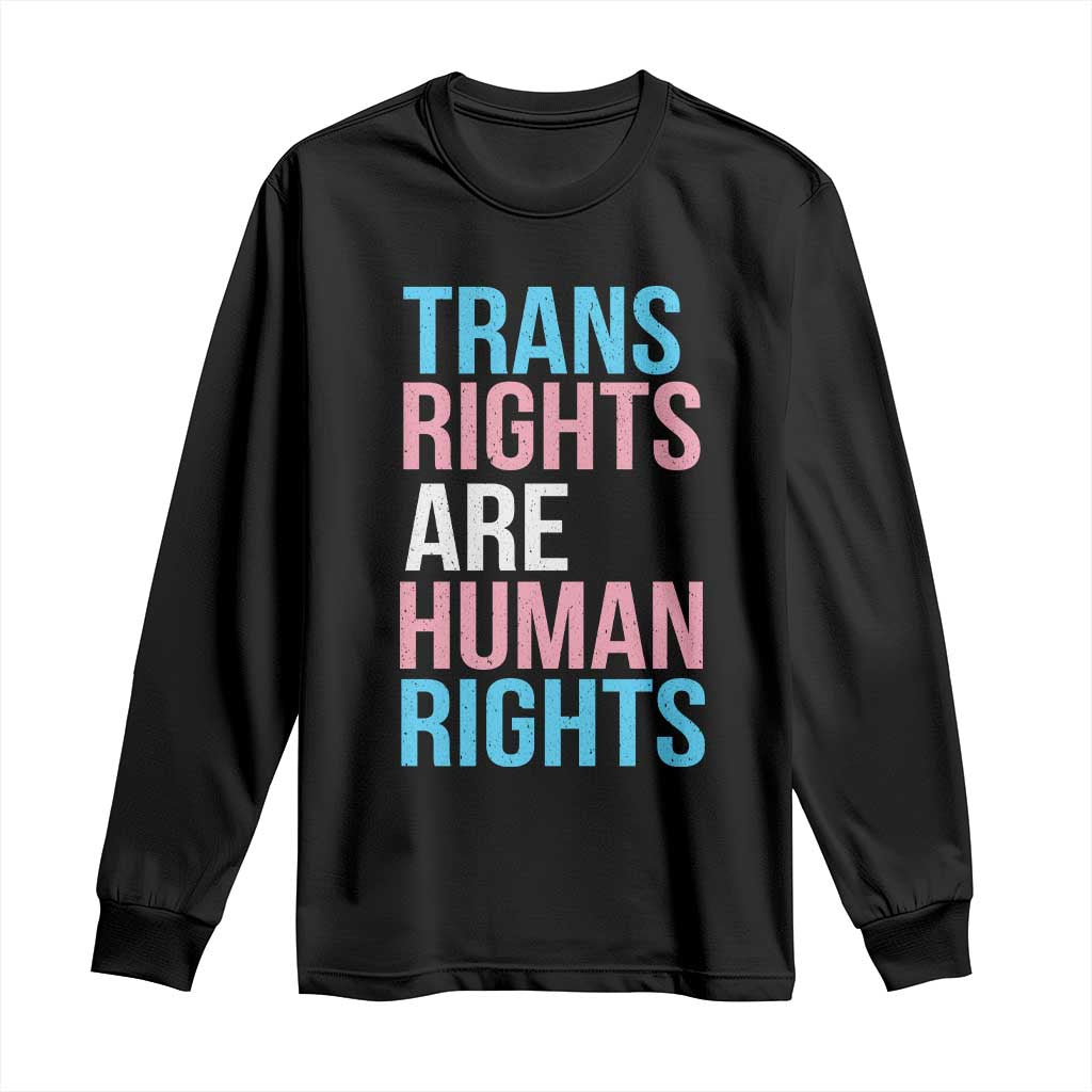 Trans Rights Long Sleeve Shirt Human Rights Transgender Pride Gender Equality
