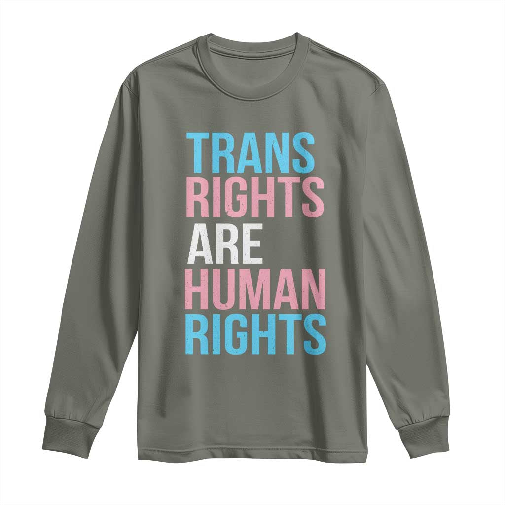 Trans Rights Long Sleeve Shirt Human Rights Transgender Pride Gender Equality