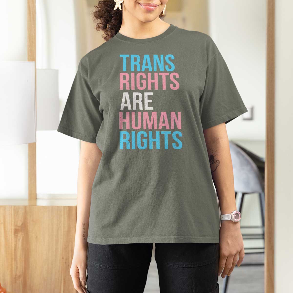 Trans Rights T Shirt For Women Human Rights Transgender Pride Gender Equality