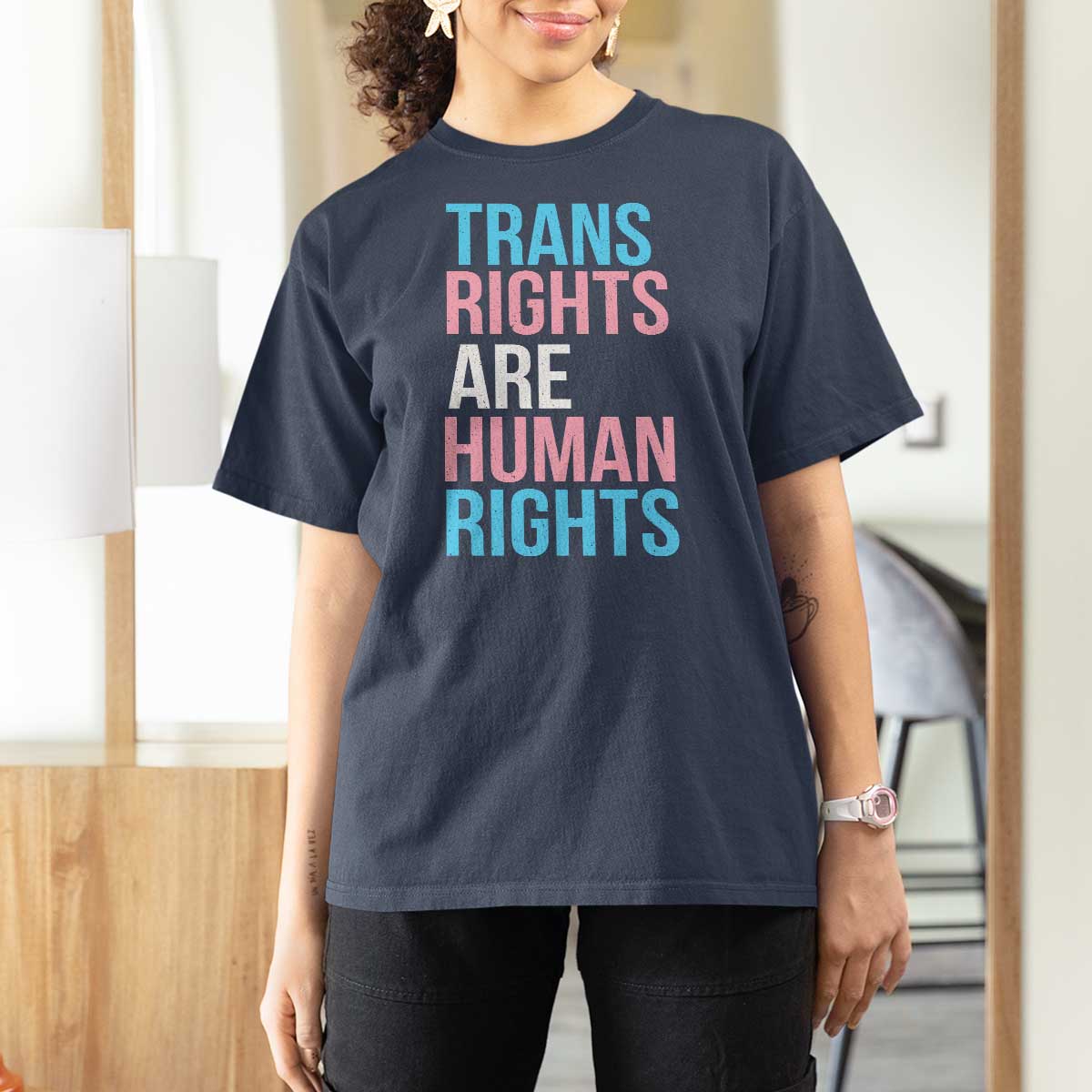 Trans Rights T Shirt For Women Human Rights Transgender Pride Gender Equality