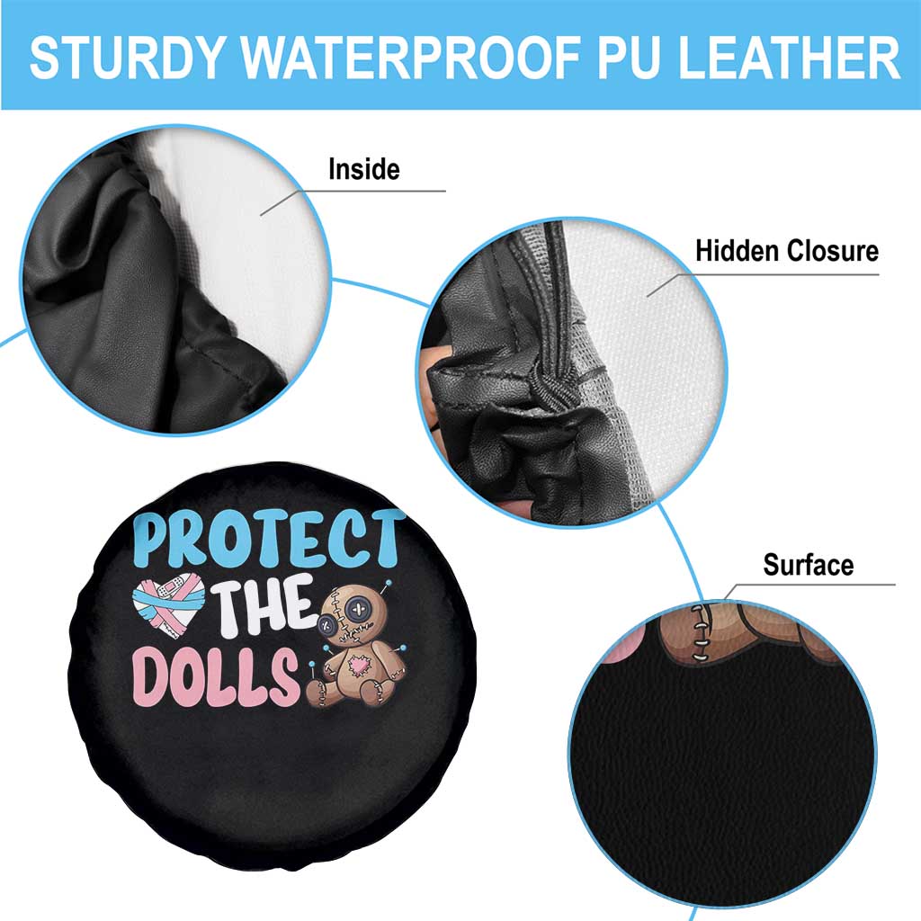 Protect The Dolls Spare Tire Cover Transgender Trans Pride