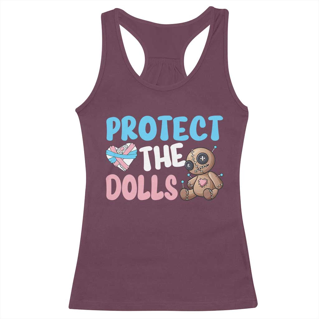 Protect The Dolls Racerback Tank Top Transgender Trans Pride