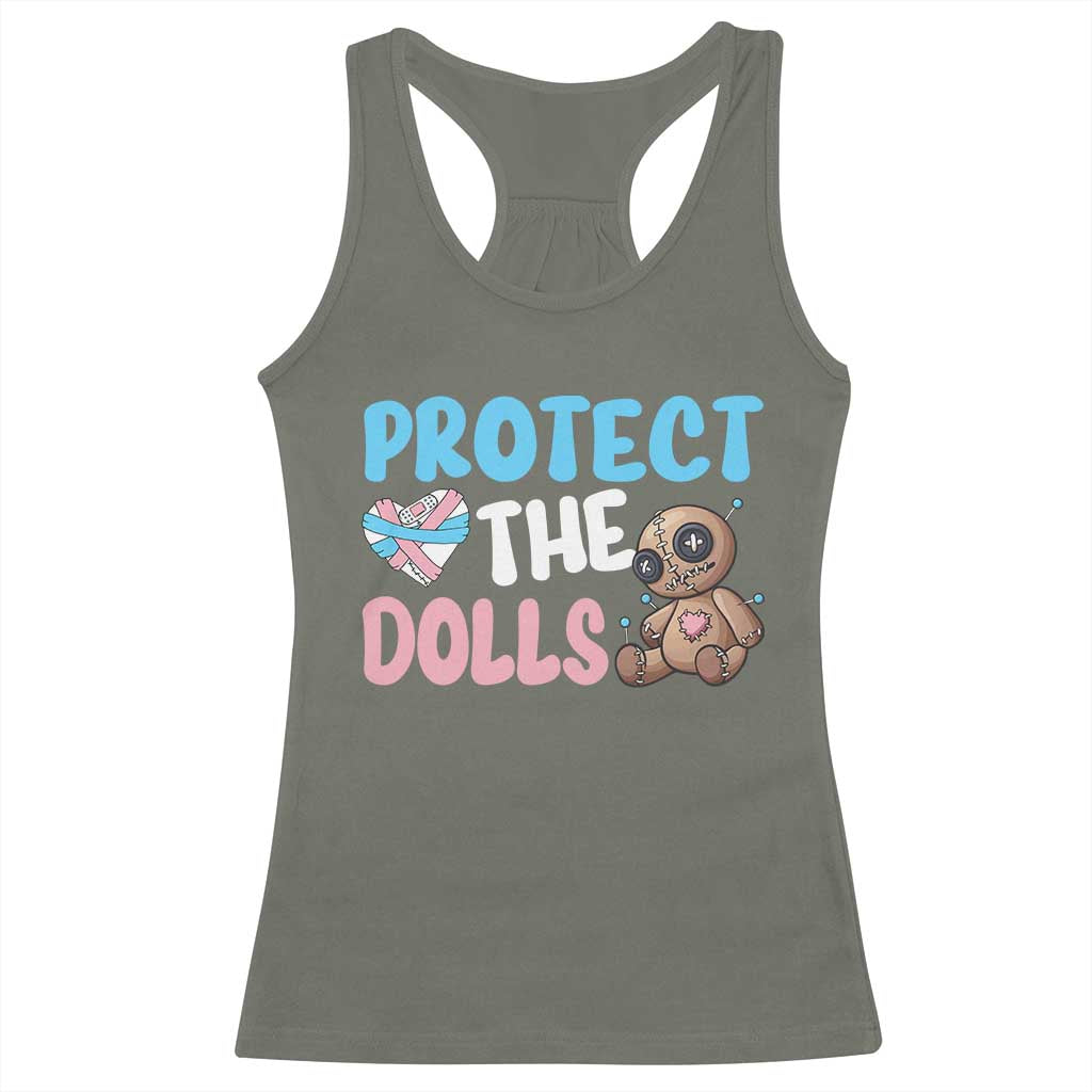 Protect The Dolls Racerback Tank Top Transgender Trans Pride