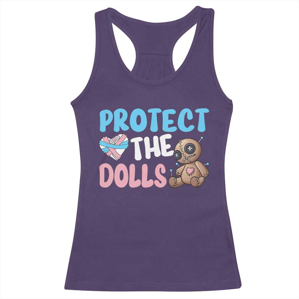 Protect The Dolls Racerback Tank Top Transgender Trans Pride