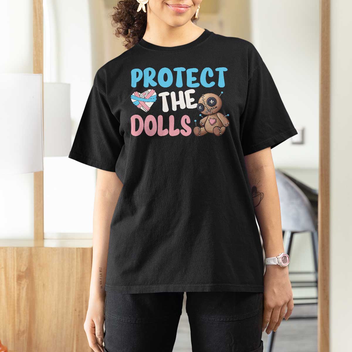 Protect The Dolls T Shirt For Women Transgender Trans Pride