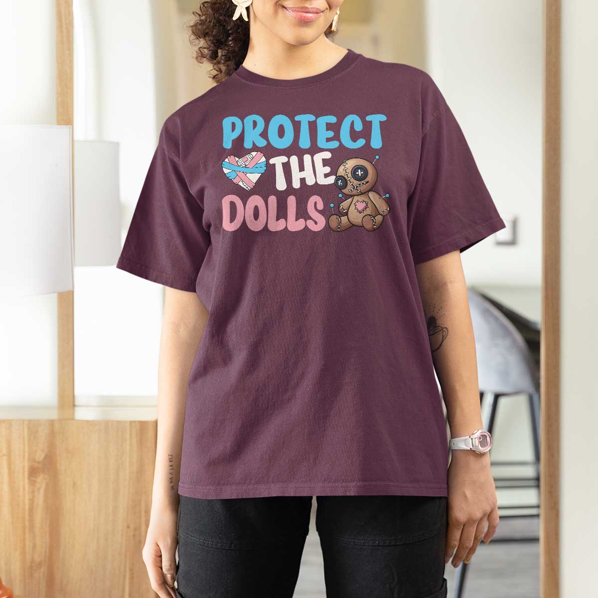 Protect The Dolls T Shirt For Women Transgender Trans Pride