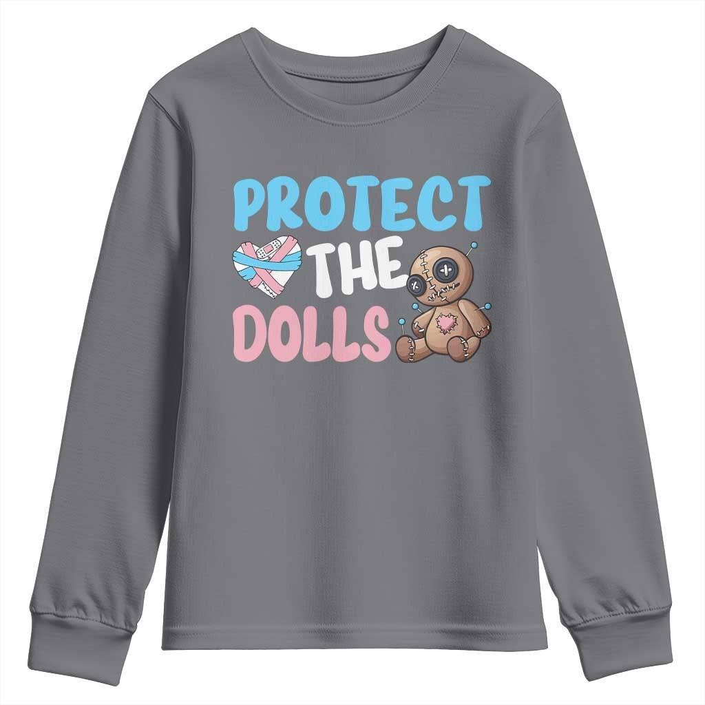 Protect The Dolls Youth Sweatshirt Transgender Trans Pride