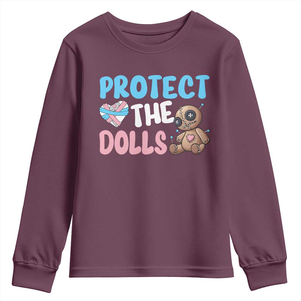 Protect The Dolls Youth Sweatshirt Transgender Trans Pride
