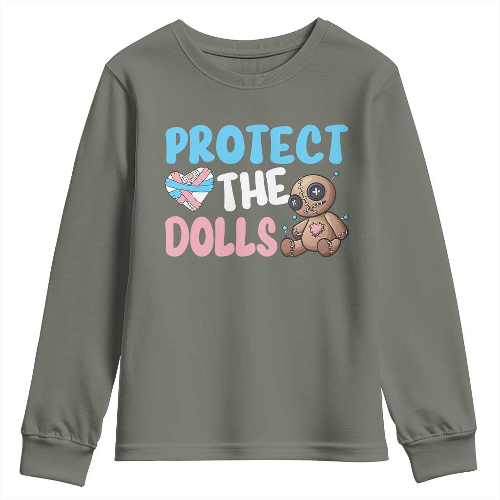 Protect The Dolls Youth Sweatshirt Transgender Trans Pride