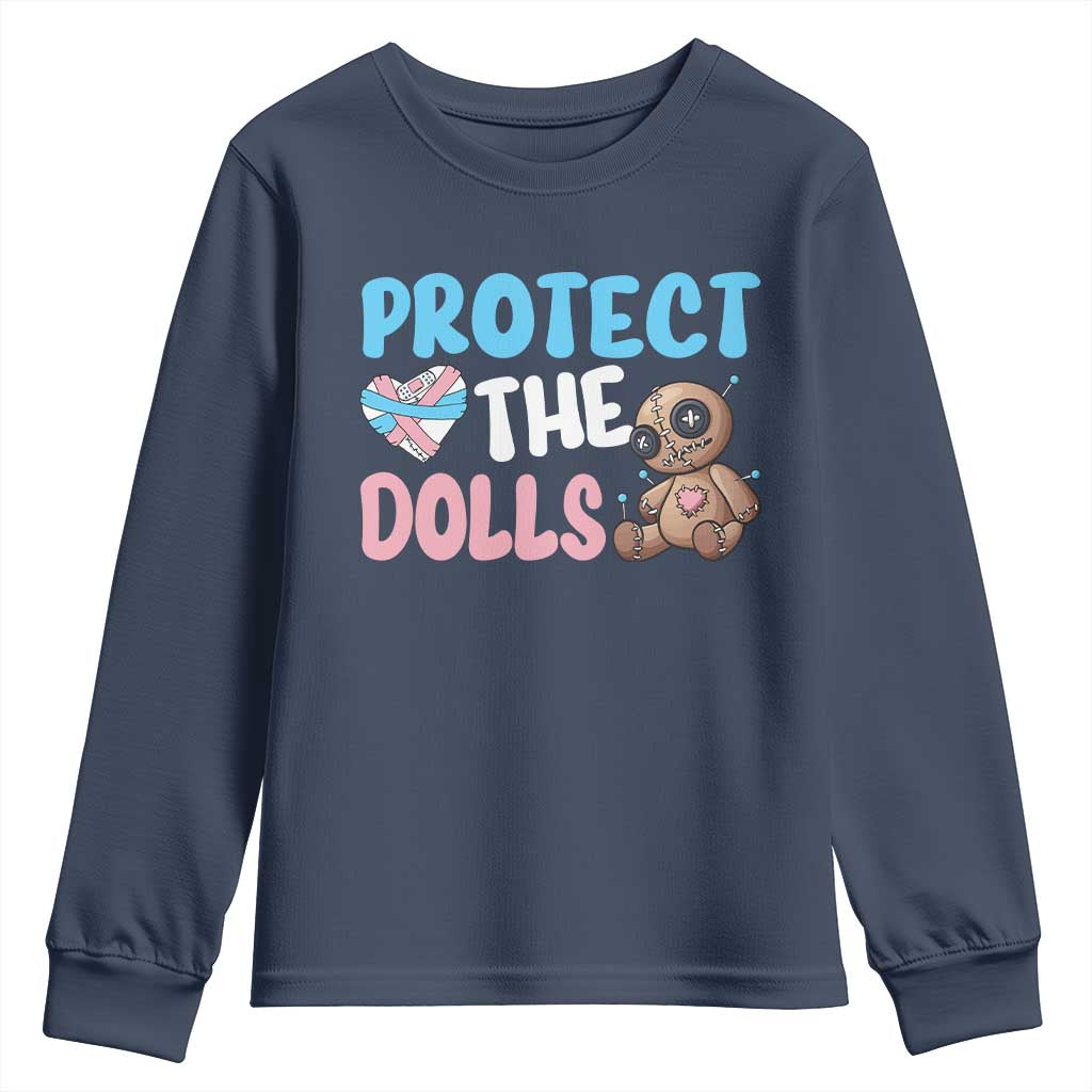 Protect The Dolls Youth Sweatshirt Transgender Trans Pride