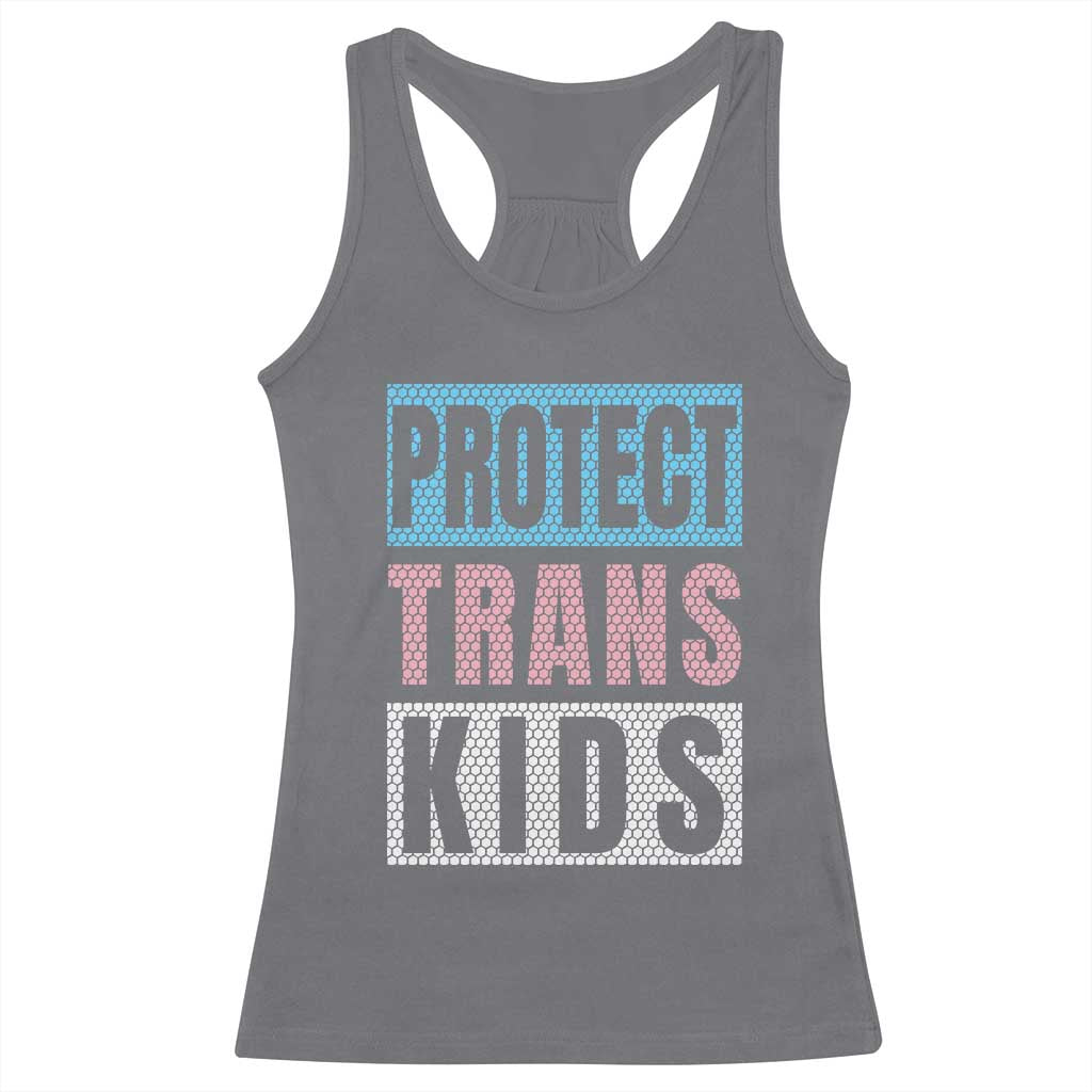 Protect Trans Kids Racerback Tank Top Transgender Pride Trans Rights Social Justice