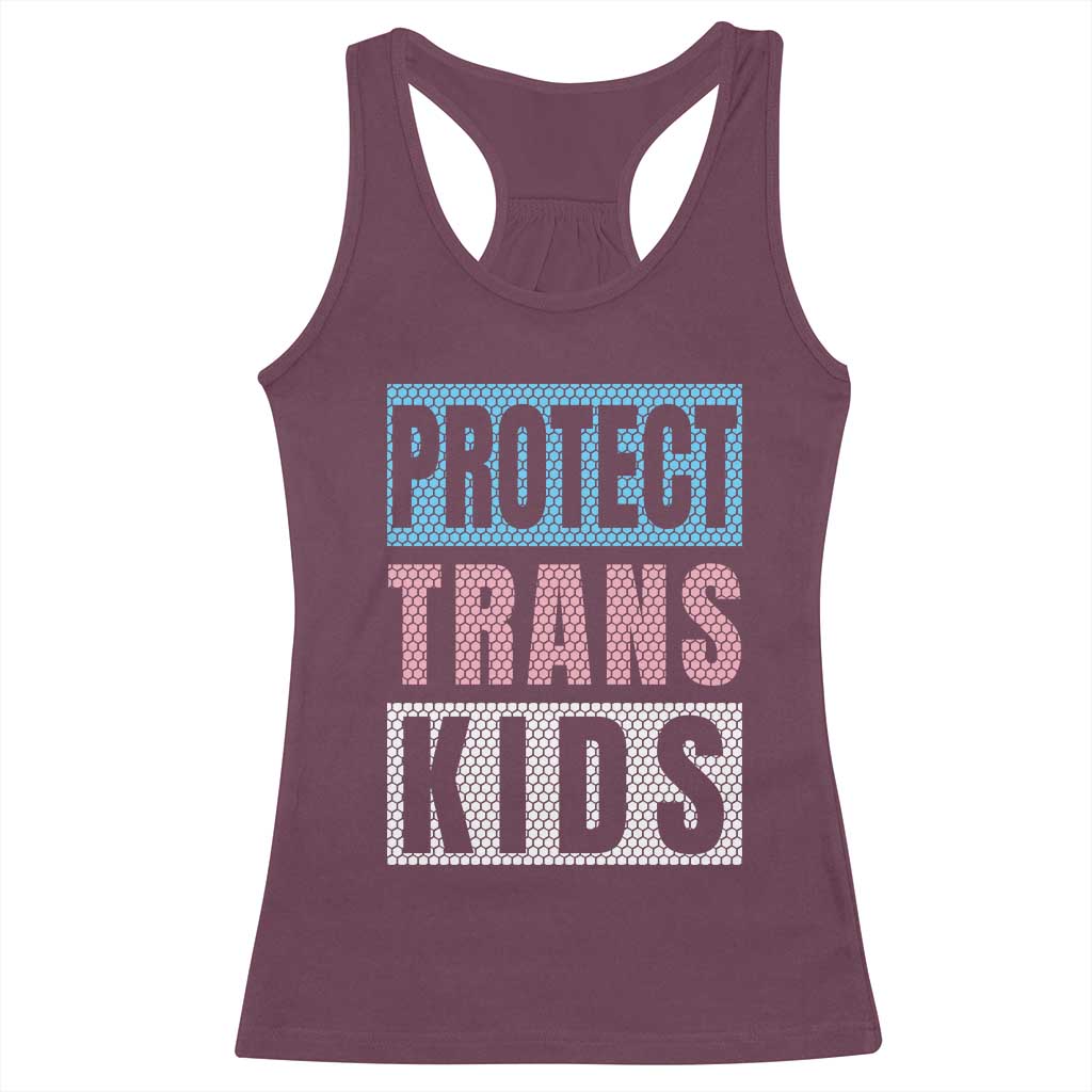 Protect Trans Kids Racerback Tank Top Transgender Pride Trans Rights Social Justice