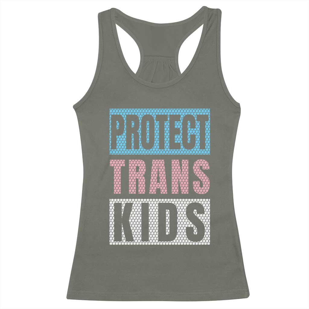 Protect Trans Kids Racerback Tank Top Transgender Pride Trans Rights Social Justice