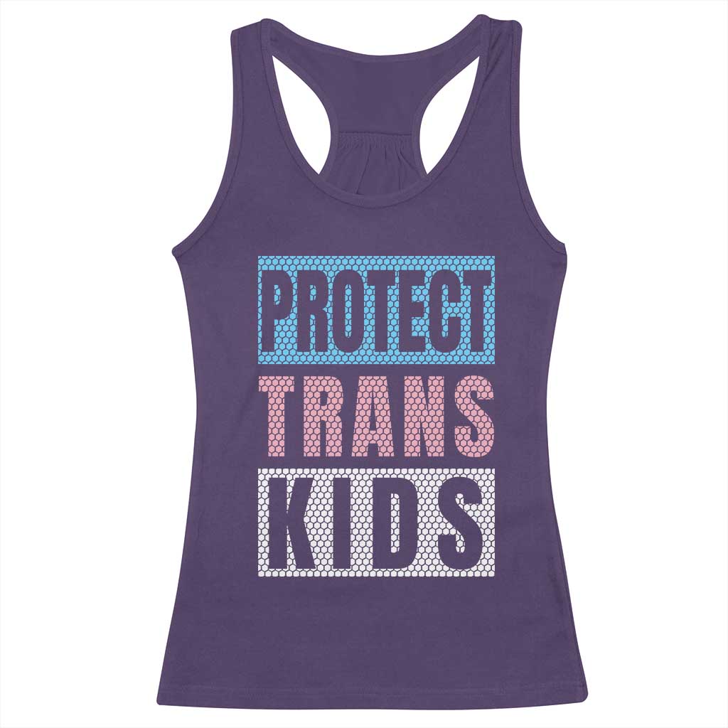 Protect Trans Kids Racerback Tank Top Transgender Pride Trans Rights Social Justice