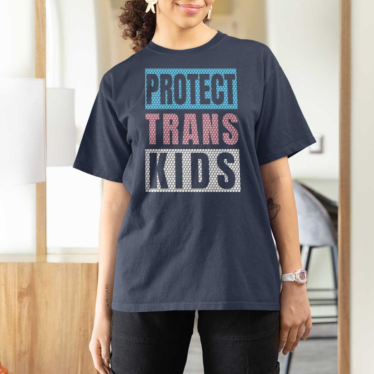 Protect Trans Kids T Shirt For Women Transgender Pride Trans Rights Social Justice