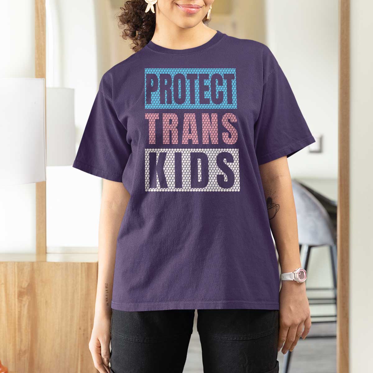 Protect Trans Kids T Shirt For Women Transgender Pride Trans Rights Social Justice