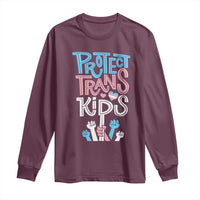 Protect Trans Kids Long Sleeve Shirt Transgender Pride Social Justice