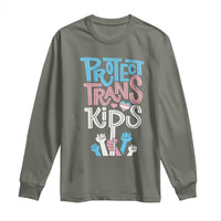 Protect Trans Kids Long Sleeve Shirt Transgender Pride Social Justice