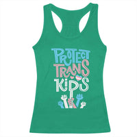 Protect Trans Kids Racerback Tank Top Transgender Pride Social Justice