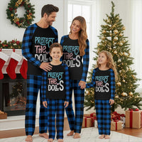 Protect The Dolls Plaid Pajama Set Transgender Trans Pride Social Justice - Wonder Print Shop