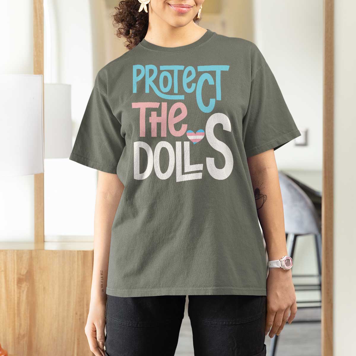 Protect The Dolls T Shirt For Women Transgender Trans Pride Social Justice