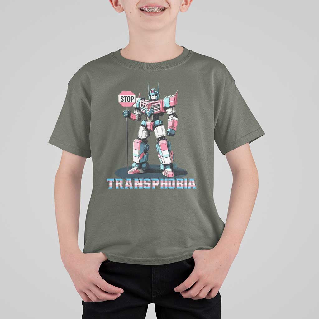 LGBTQ Trans T Shirt For Kid Stop Transphobia Trans Rights Social Justice