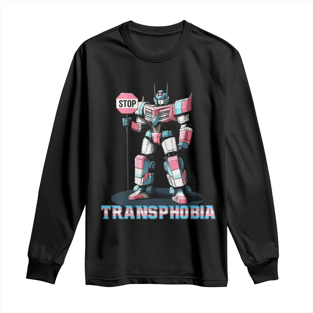 LGBTQ Trans Long Sleeve Shirt Stop Transphobia Trans Rights Social Justice