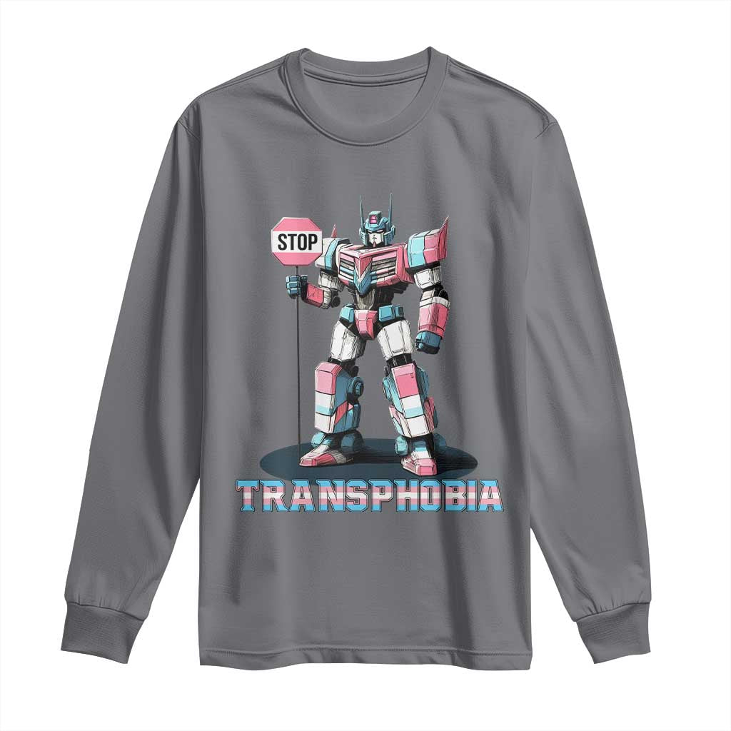 LGBTQ Trans Long Sleeve Shirt Stop Transphobia Trans Rights Social Justice