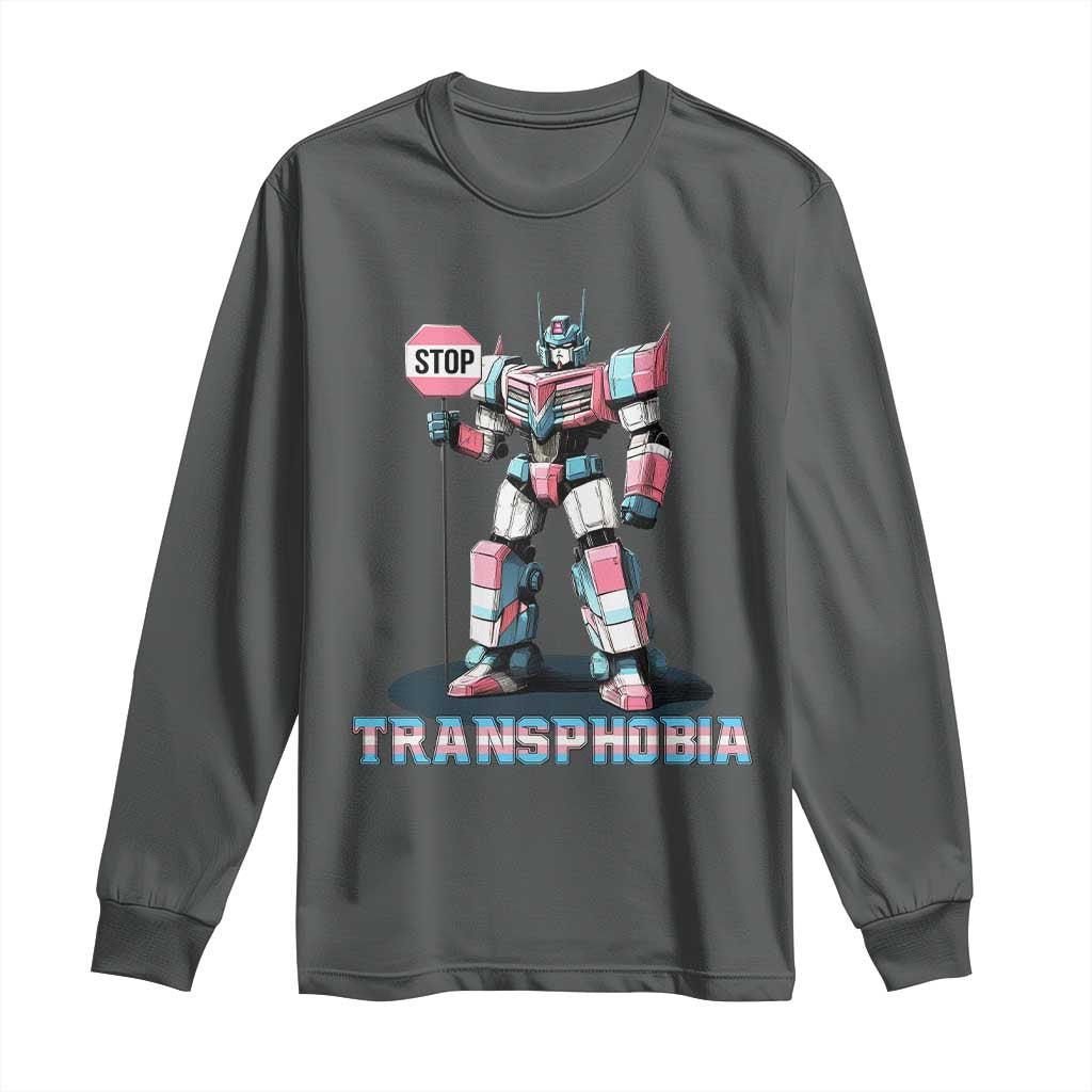 LGBTQ Trans Long Sleeve Shirt Stop Transphobia Trans Rights Social Justice