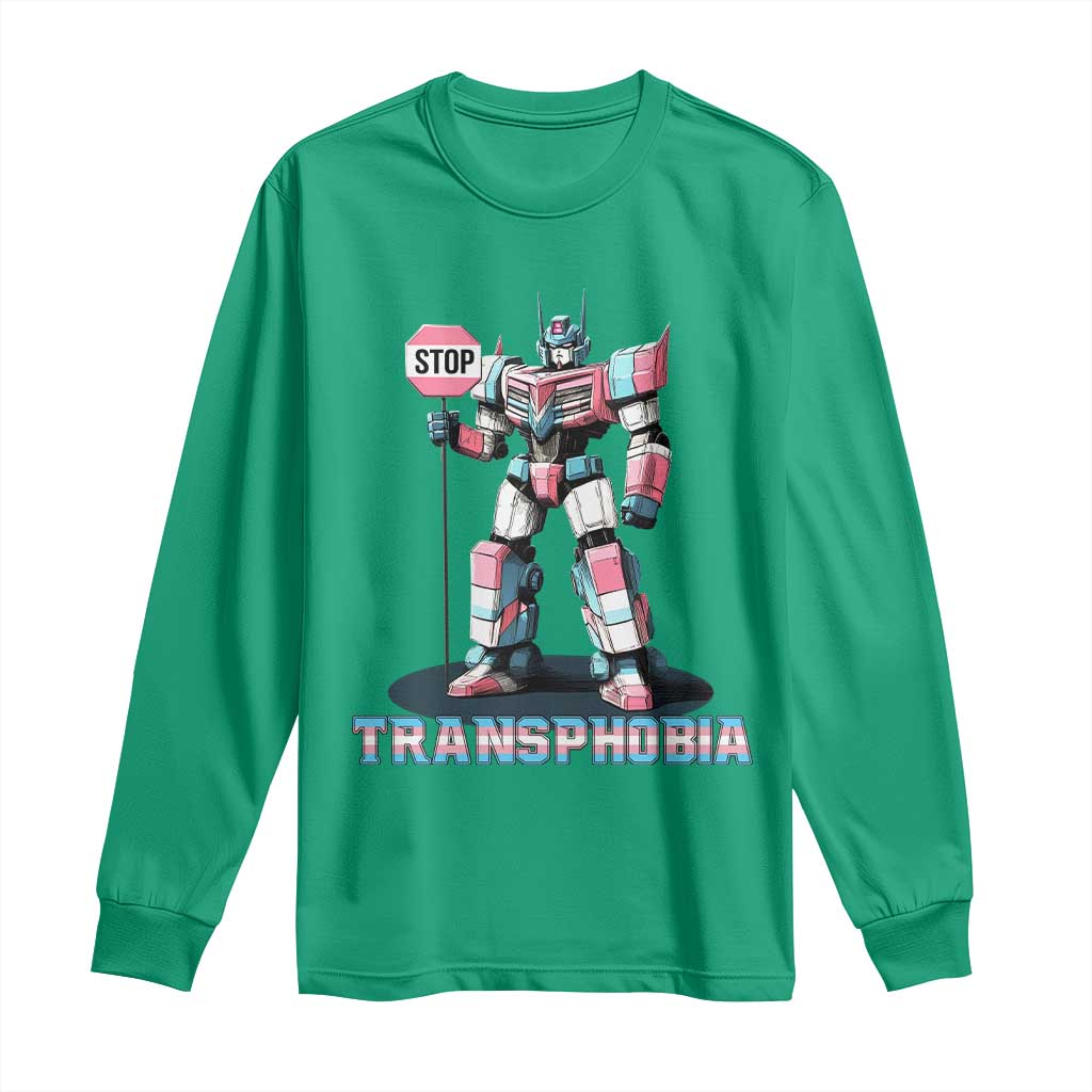 LGBTQ Trans Long Sleeve Shirt Stop Transphobia Trans Rights Social Justice