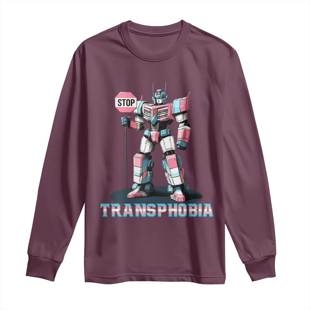 LGBTQ Trans Long Sleeve Shirt Stop Transphobia Trans Rights Social Justice