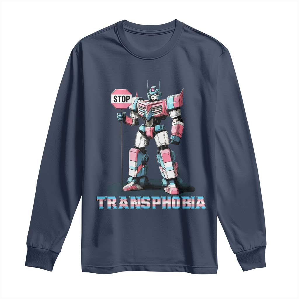 LGBTQ Trans Long Sleeve Shirt Stop Transphobia Trans Rights Social Justice