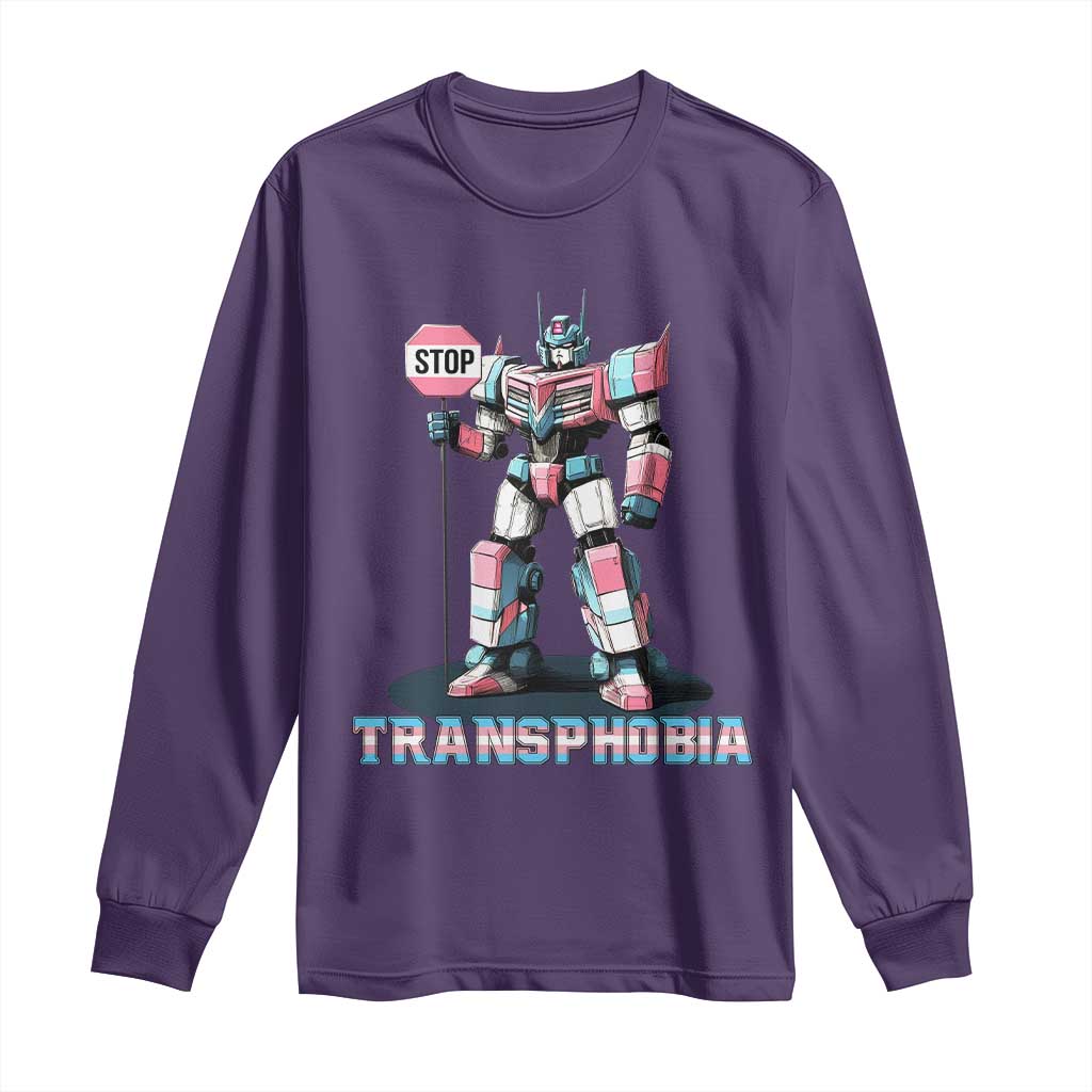 LGBTQ Trans Long Sleeve Shirt Stop Transphobia Trans Rights Social Justice