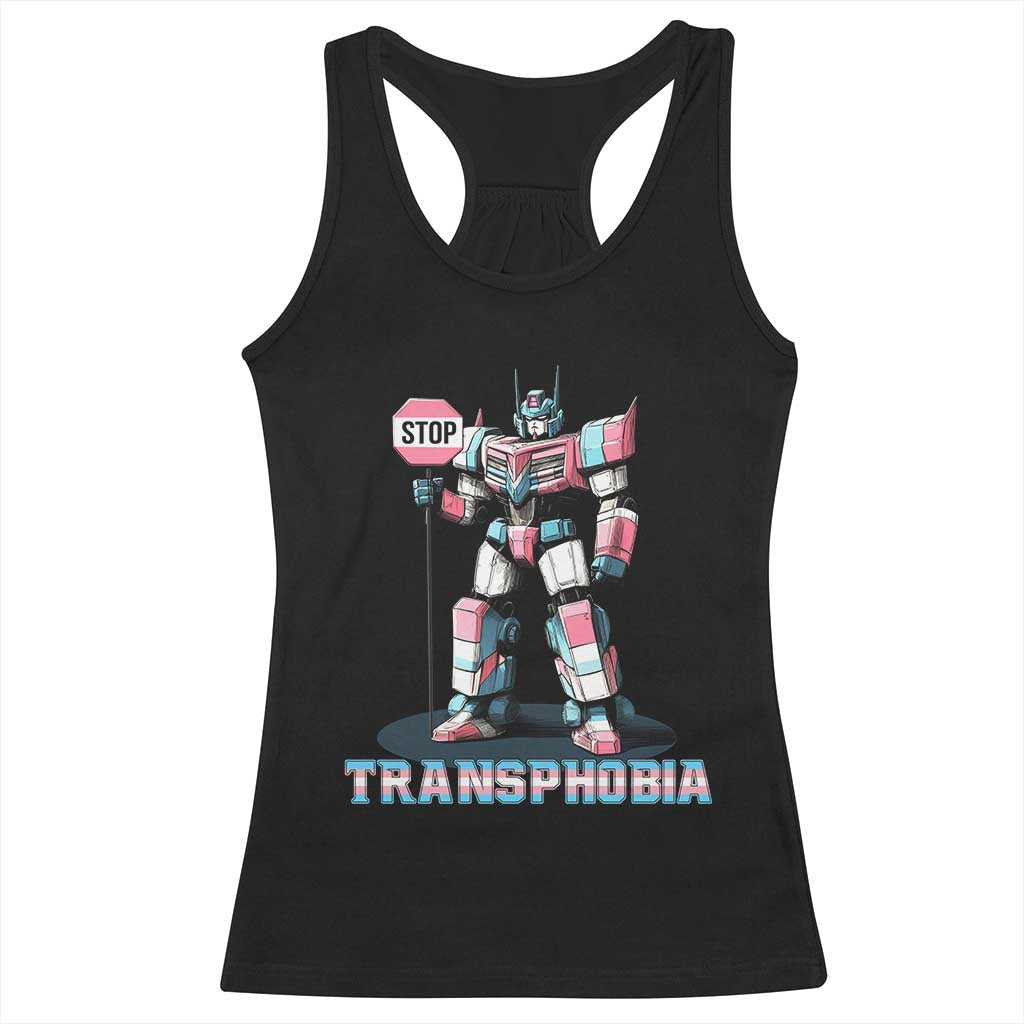 LGBTQ Trans Racerback Tank Top Stop Transphobia Trans Rights Social Justice