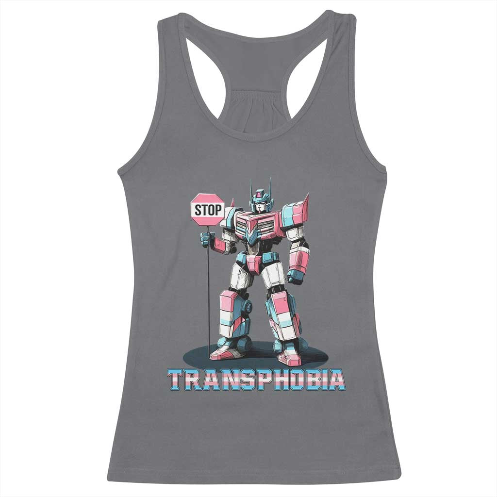 LGBTQ Trans Racerback Tank Top Stop Transphobia Trans Rights Social Justice